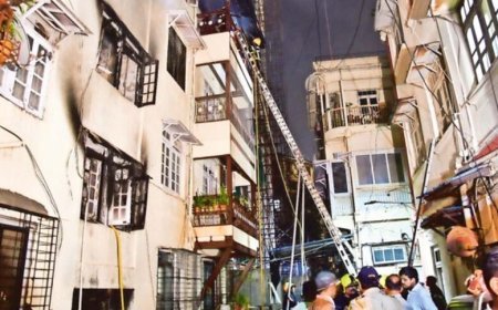 Mumbai Girgaon Fire: आग में फंसी मां को छोड़कर बेटे ने जाने से किया मना
