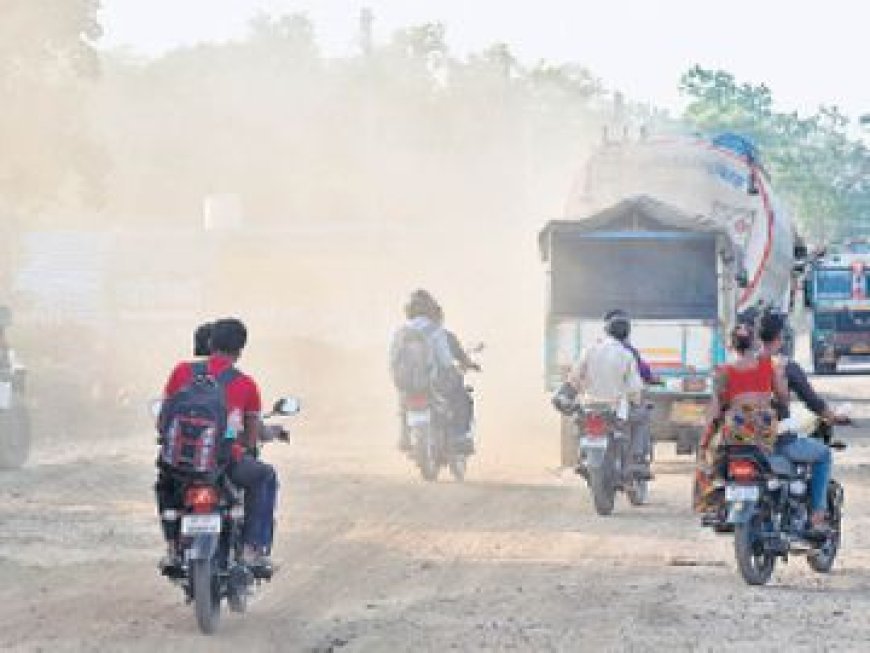 Mumbai news: मुंबई-अहमदाबाद हाइवे को सीमेंट  किया जा रहा है ! धूल और मिट्टी के कणों से घुट रहा  है लोगों का दम